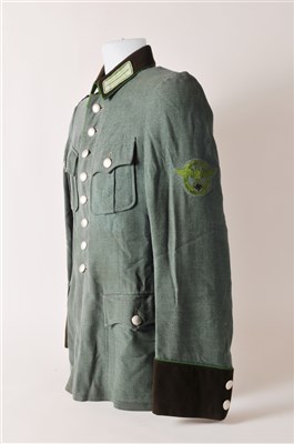 Lot 638 - German Third Reich Schutzpolizei NCO's summer weight tunic