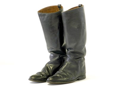 Lot 314 - German Army WW2 leather 'Jack Boots'