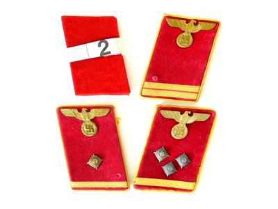 Lot 411 - Five German Third Reich Political collar tabs