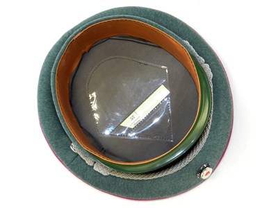 Lot 642 - German Third Reich Schutzpolizei visor cap and a Bundeswehr visor cap