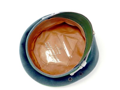 Lot 642 - German Third Reich Schutzpolizei visor cap and a Bundeswehr visor cap