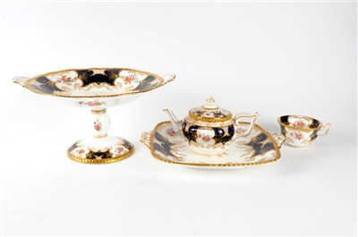 Lot 456 - Coalport blue batwing tea, coffee and dessert service