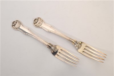 Lot 382 - A pair of Paul Storr silver forks