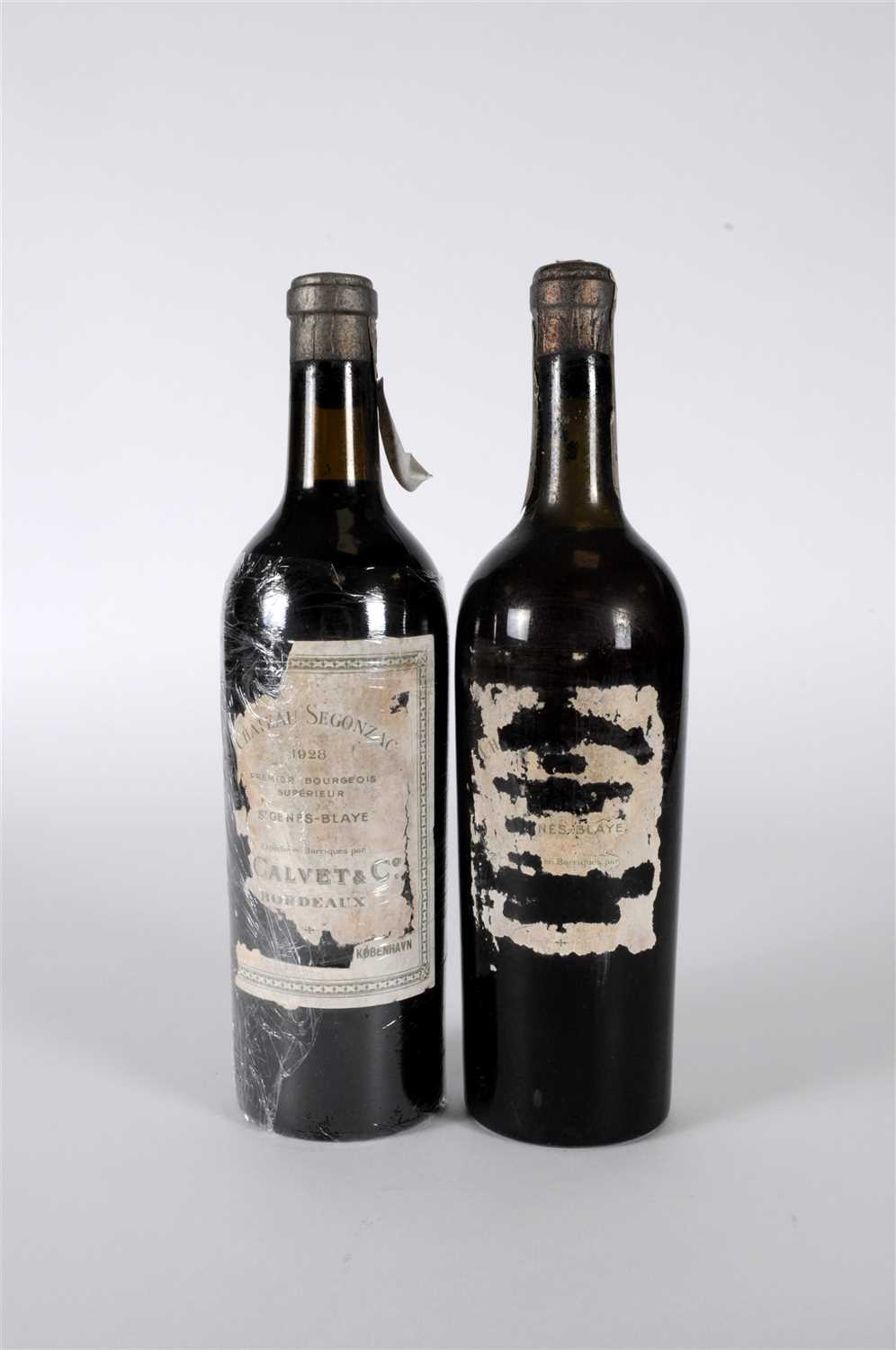 Lot 21 - Chateau Segonzac 1928 2 bottles. The epitome...