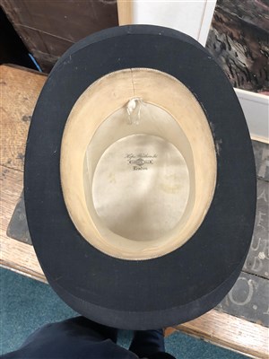 Lot 583 - Two boxed Edwardian top hats