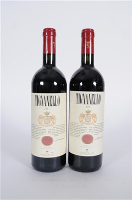 Lot 93 - Antinori Tiganello 2001 2 bottles 18/20 Jancis...