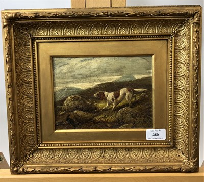 Lot 359 - Pair of landscapes of retrievers