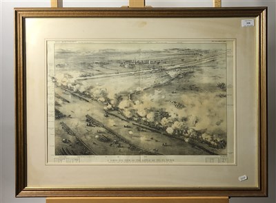 Lot 336 - Battle scene lithograph