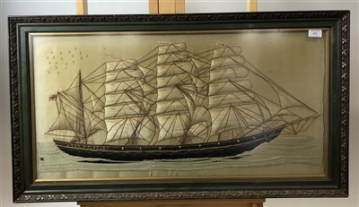 Lot 275 - tapestry of a clipper