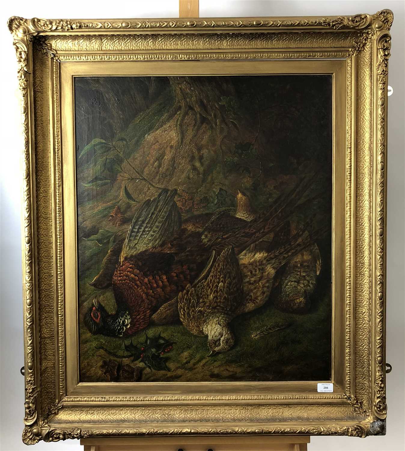 Lot 6 - Bagley, Dead game, oil on canvas