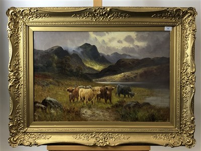 Lot 289 - Henry Cooper, 1914, Highland scene, signed...