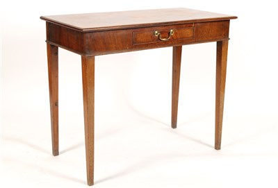 Lot 647 - A 19th century mahogany veneered side table