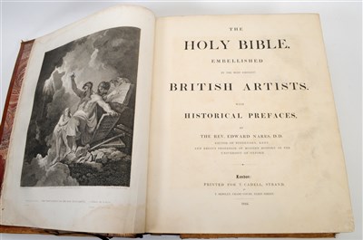 Lot 551 - The Holy Bible, a large scale edition dated 1824