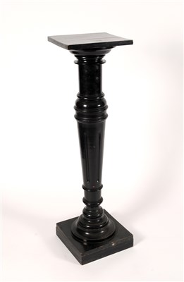 Lot 417 - A Victorian ebonised pine Jardine stand