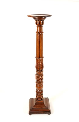 Lot 290 - A tall Victorian carved carved mahogany jardinière stand