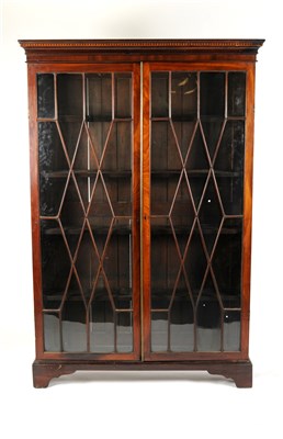 Lot 725 - A George III mahogany free-standing bookcase