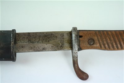 Lot 248 - A British German WWI bayonet and German 'Butcher' bayonet