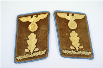 Lot 427 - German Third Reich Oberabscnhittsleiter collar tabs