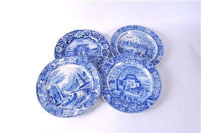 Lot 502 - English blue and white earthenware