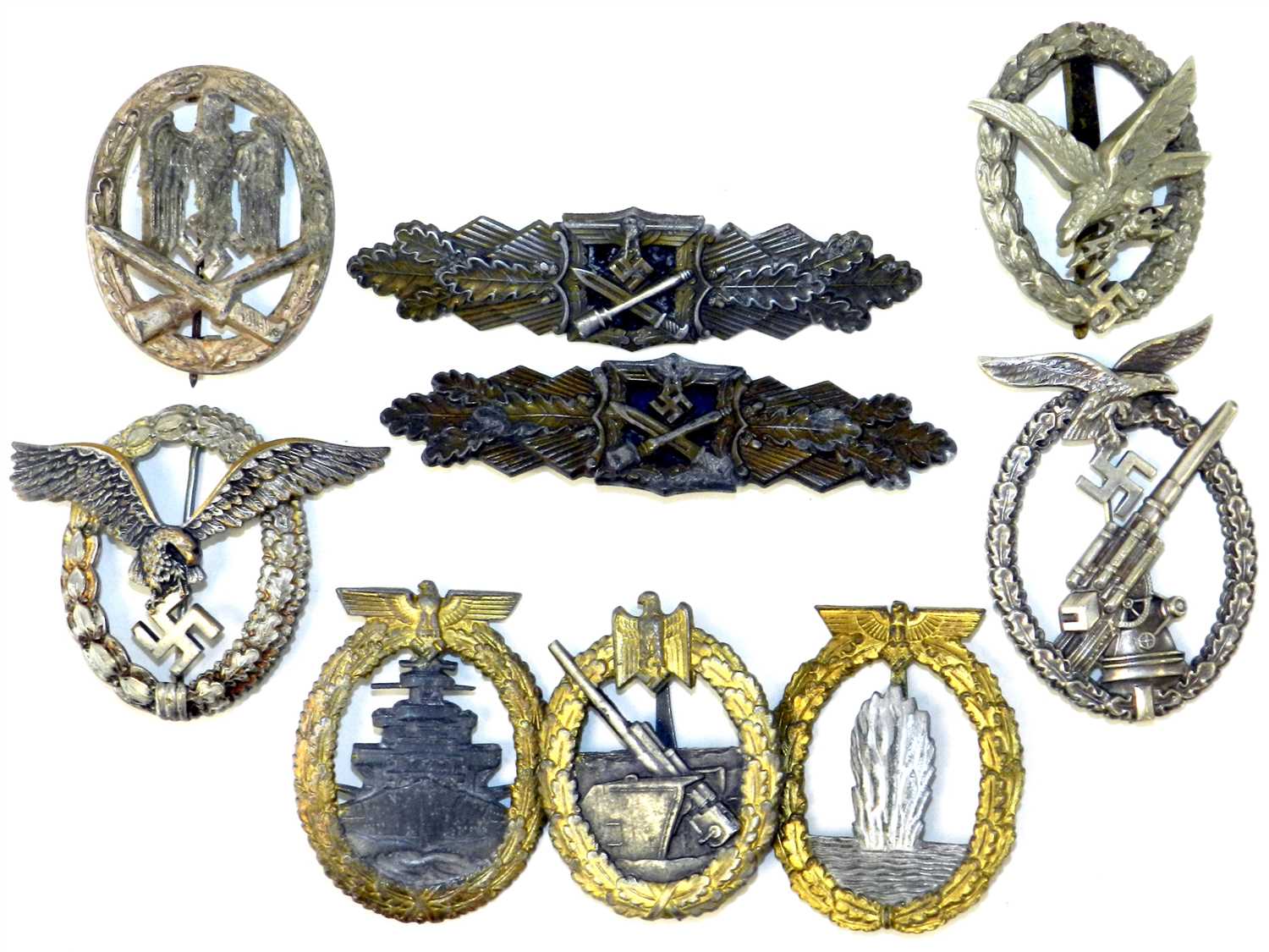 Lot 313 - Reproduction German Third Reich Armed Forces badges