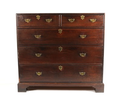 Lot 649 - A large George III mahogany chest of drawers, possibly Scottish