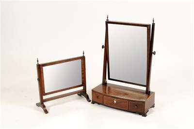 Lot 714 - Two 19th century mahogany mirrors