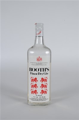 Lot 596 - Booths Finest Dry Gin (6 lions 1970's) 70% low...