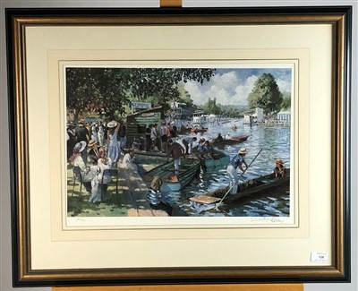 Lot 126 - Sherree Valentine-Daines (b.1959), Henley-on-Thames River Scene