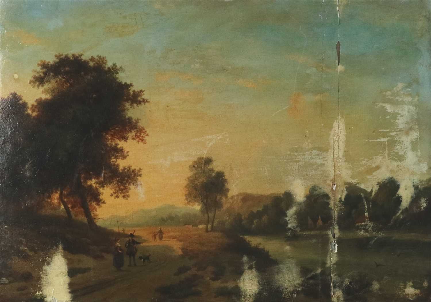 Lot 27 - Attributed to Richard Wilson (1714-1782), River Landscape