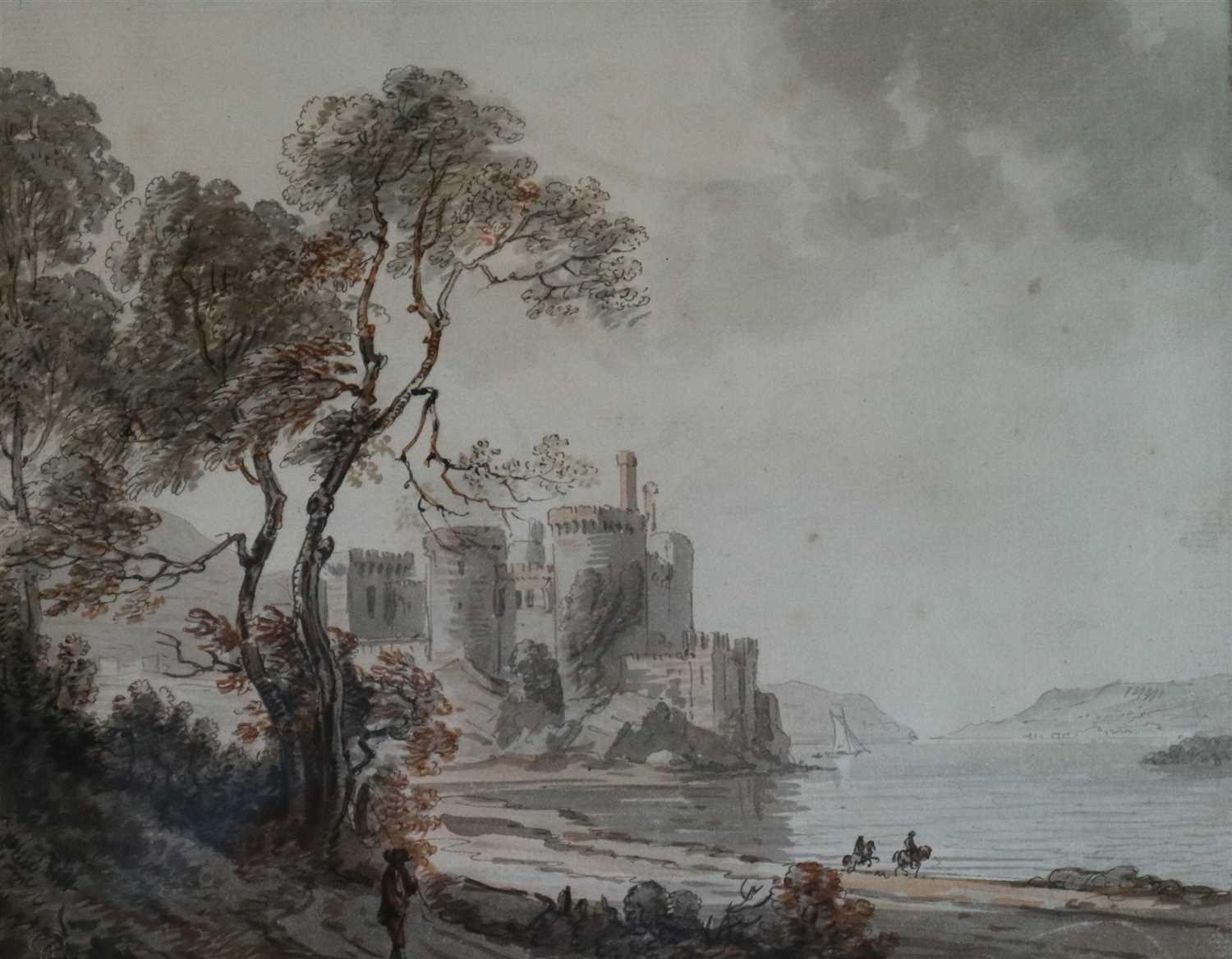 Lot 34 - Paul Sandby RA (1730-1809), Conwy Castle