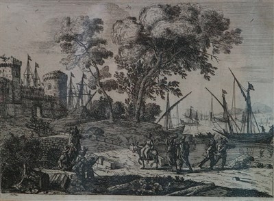 Lot 54 - Claude Gellee (called le Lorrain), (1600-1682), Two etchings