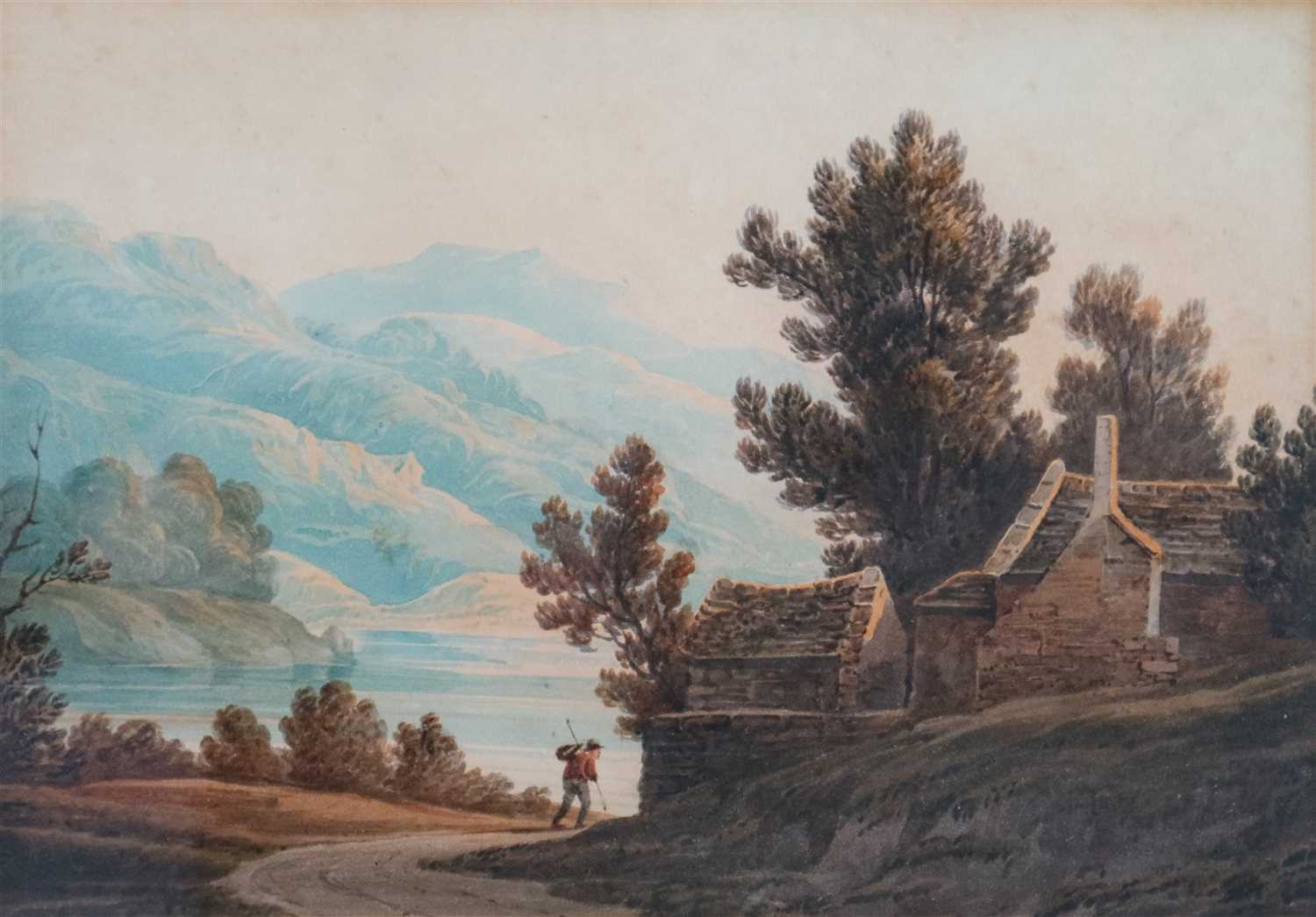 Lot 35 - John Varley (1778-1842), Vale of Llangollen