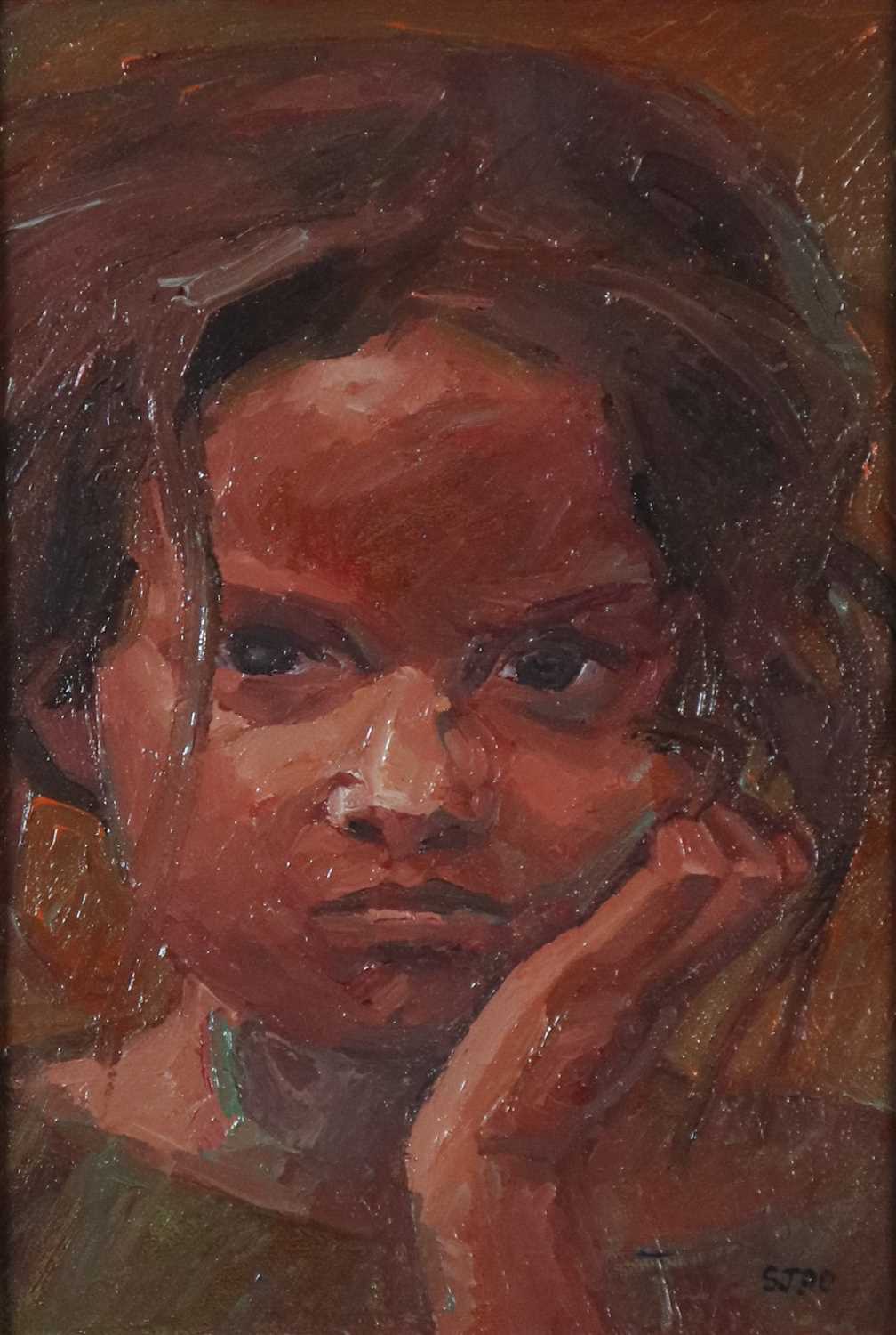 Lot 50 - Selwyn Jones (1928-1998), Portrait of a young girl