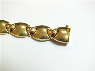 Lot 304 - Two yellow metal bracelets
