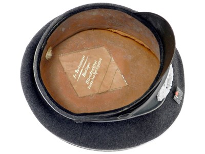 Lot 456 - German Third Reich Deutsche Rote Kreuz visor cap (German Red Cross)
