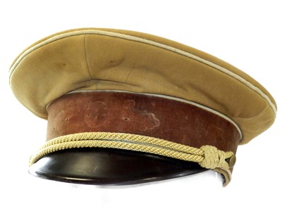 Lot 685 - German Third Reich Political Leaders cap - lacking insignia