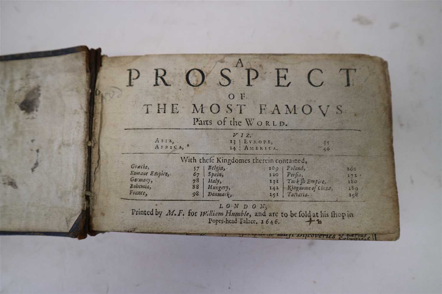 Lot 162 - SPEED MAPS. A Prospect of the Most Famous...