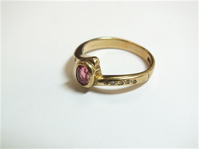 Lot 107 - Two ruby and diamond rings