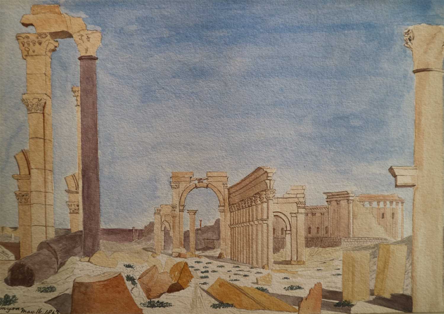 Lot 83 - 19th Century Middle Eastern Archaeological Landscapes, including Palmyra and Jerusalem