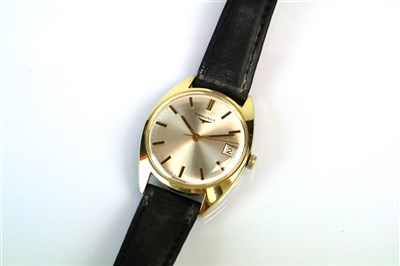 Lot 364 - A Gold Plated Manual Wind Gentleman's Longines Wristwatch