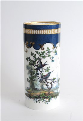 Lot 68 - A large Royal Worcester cylindrical vase