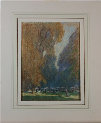Lot 90 - Charles Haslewood Shannon RA (1863-1937), Kensington Gardens