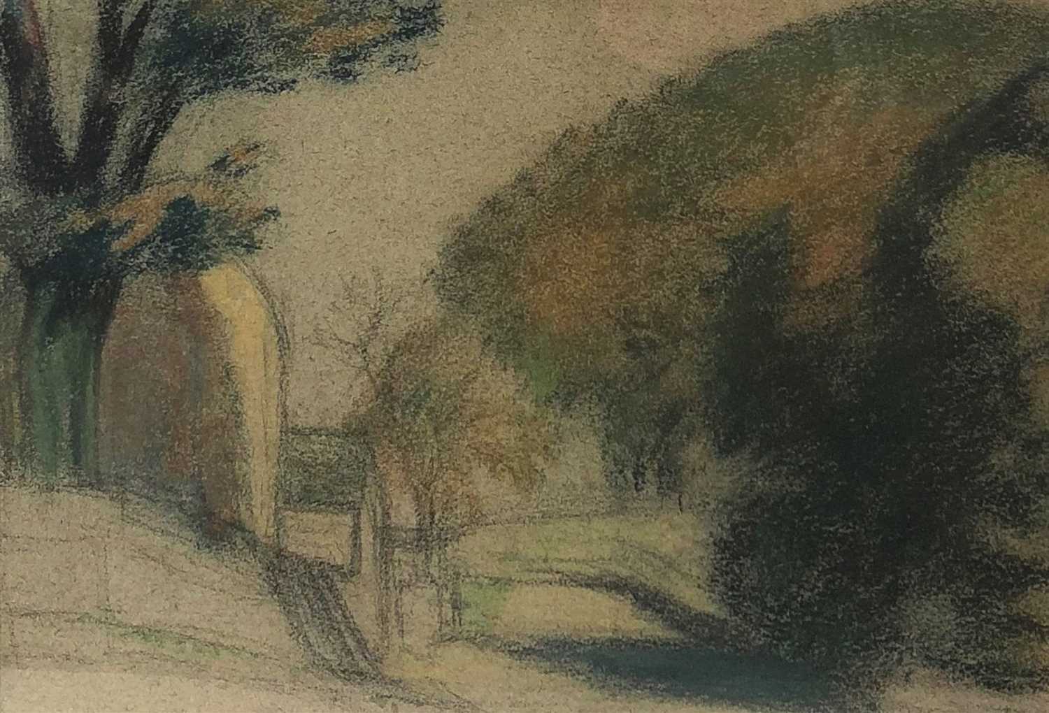 Lot 10 - Sir William Rothenstein (1872-1945), A Country Lane