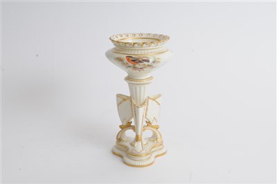 Lot 70 - Royal Worcester vase painted with birds