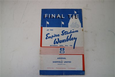 Lot 116 - FA CUP FINAL programme 1936. Arsenal v...