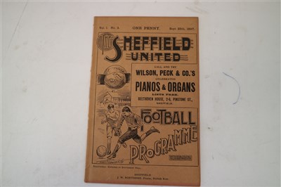 Lot 118 - FOOTBALL PROGRAMME: Sheffield United v Bury,...
