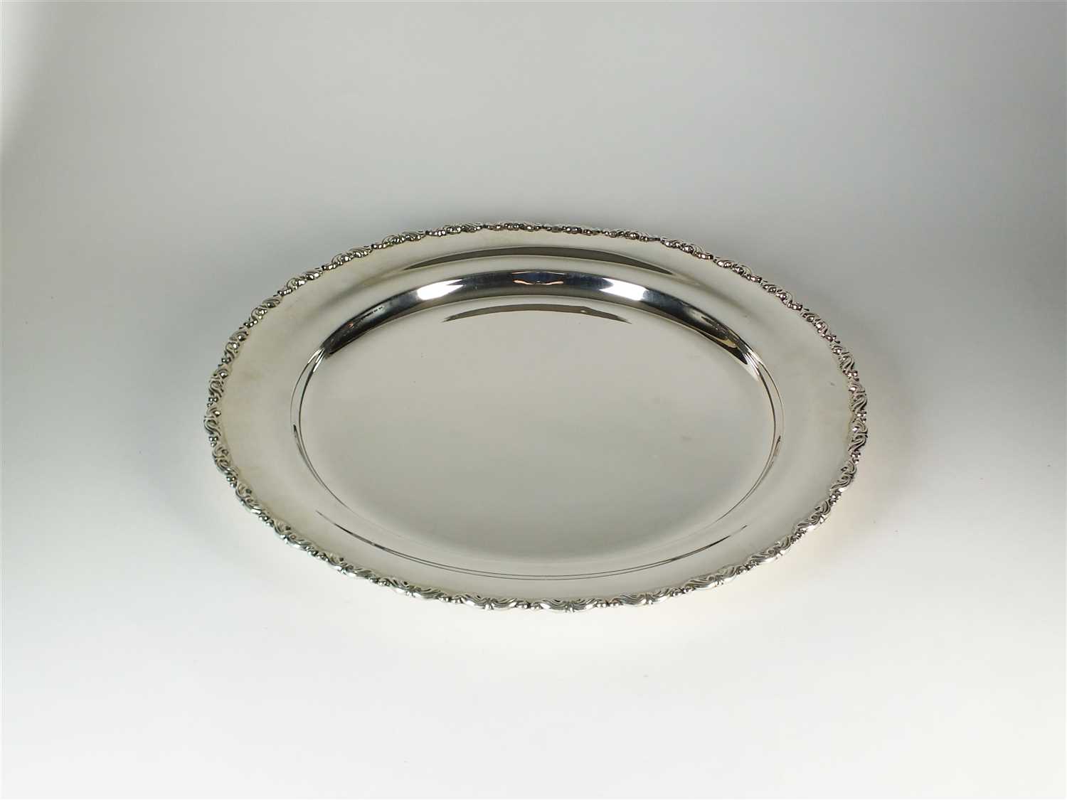 Lot 226 - An Egyptian silver platter