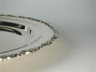 Lot 226 - An Egyptian silver platter