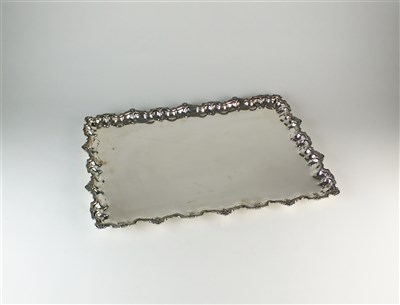 Lot 239 - A large Egyptian silver tray