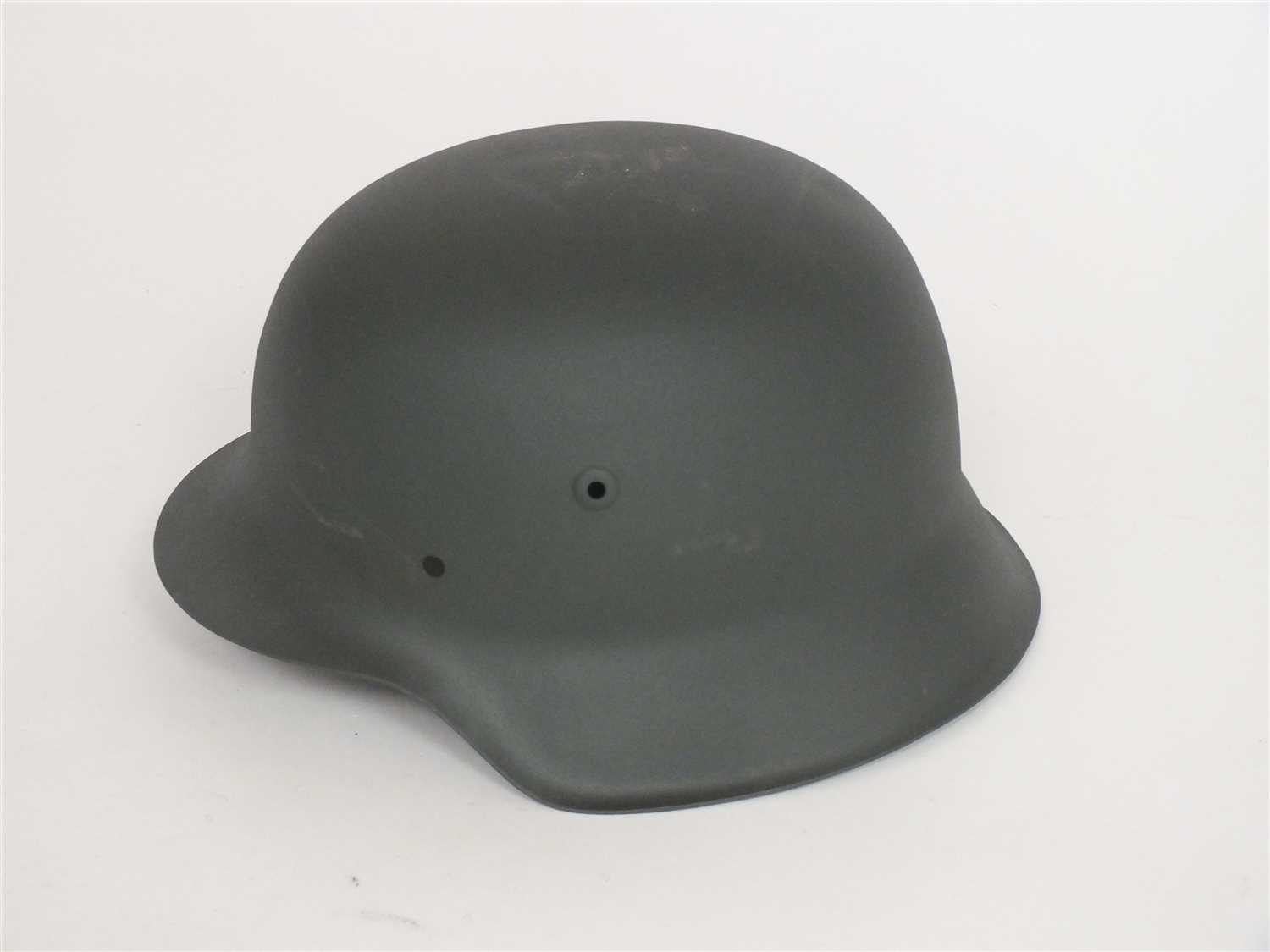 Lot 338 - A re-sprayed German stahlhelm